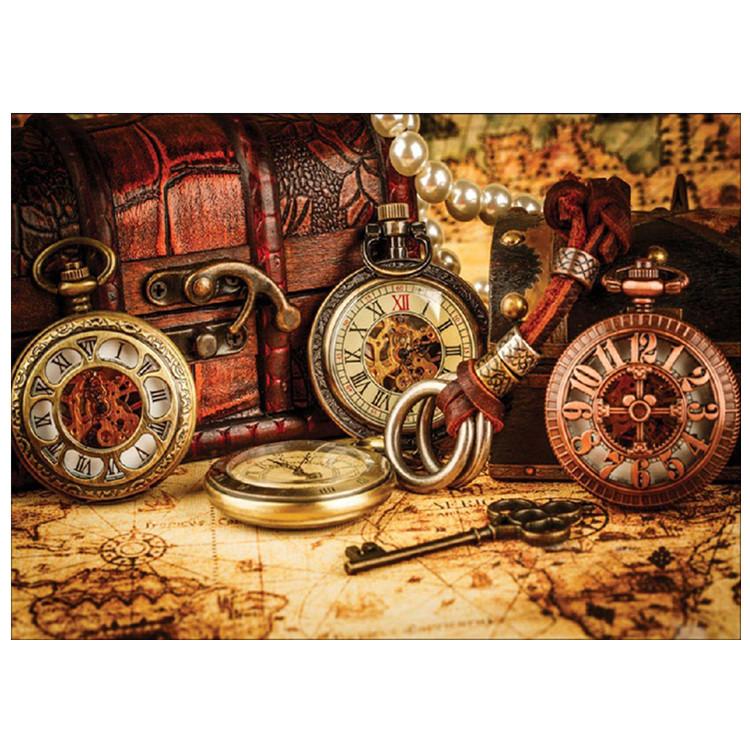 home decoration cross stitch old pocket watch art painting 5D DIY diamond painting