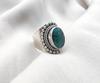 Emerald Ring 925 Sterling Silver Handmade Jewelry May Birthstone Gift
