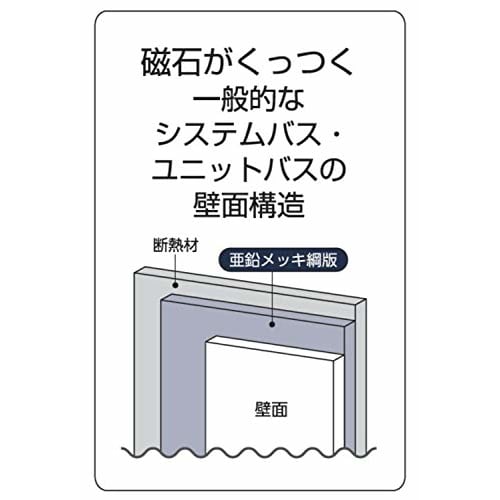Pearl Metal Magpit HB-5548, Set of 2 Magnetic Hooks, Made in Japan, White, for Bathroom and Kitchen Storage