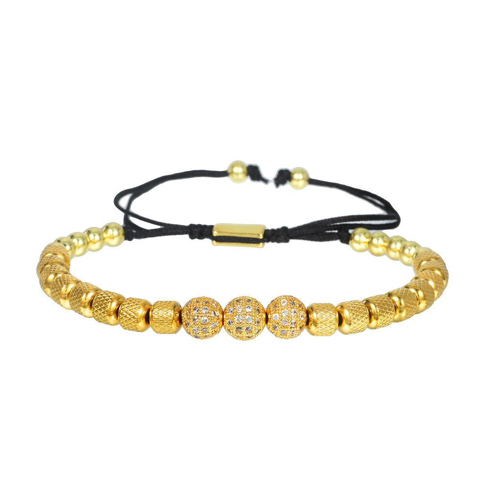 Мужской браслет JYL TS с шариком из циркона Усиливает роскошь и смелый шарм ZJ8332 алый