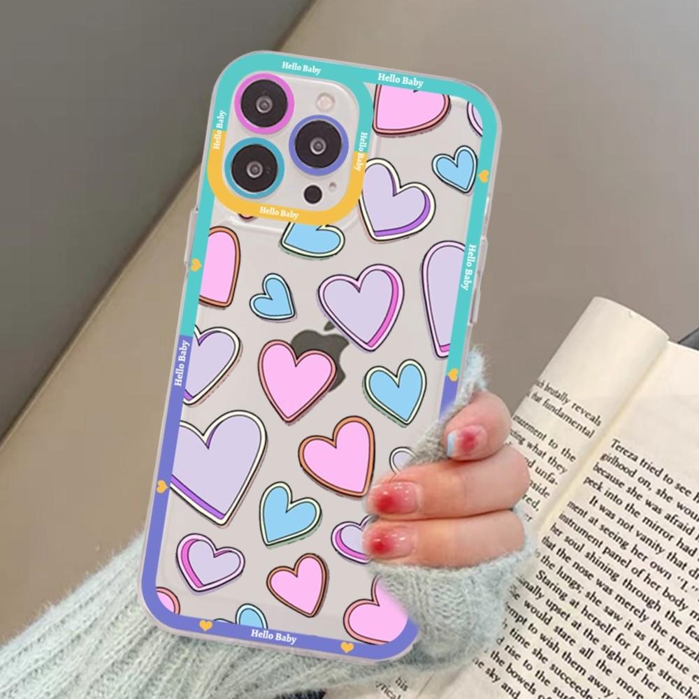 Love Heart Mousepad For Samsung S 20 21 22 23 Lite Plus Ultra Clear Mobile Cover Funda
