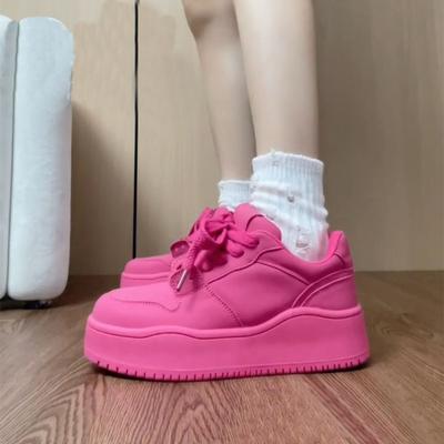 Internet Celebrity Yellow Dragon Fruit Board Shoes Women's Summer New Summer Thick Sole Heightening Casual Shoes