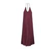Summer New Women clothes Backless Hanging Neck Sling Silk Satin Texture Long Dress 8040019 9479245