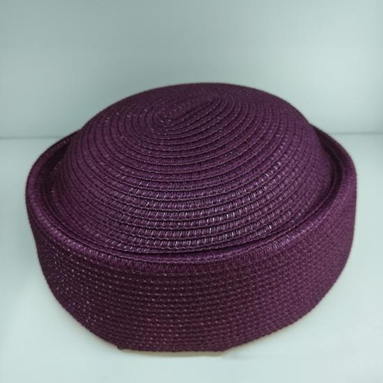 Stewardess Hat Lightweight Breathable UV Protection Straw Hat Outdoor Beach Sun Hat Summer Accessory
