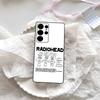 R-Radiohead Rock Band Phone Case For Samsung S 24 Fe 25 Ultra Plus 20 Lite 21 30 22 23 24 22 Ultra 5G Fundas
