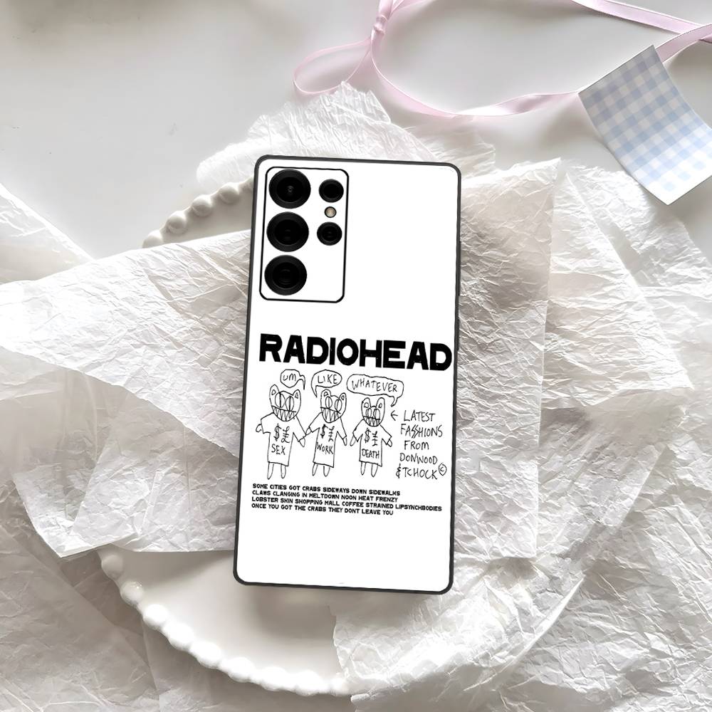 R-Radiohead Rock Band Phone Case For Samsung S 24 Fe 25 Ultra Plus 20 Lite 21 30 22 23 24 22 Ultra 5G Fundas