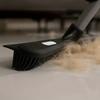2Pcs Rubber Broom Carpet Rake with Squeegee Long Handle for Pet Hair Fur Remover Broom for Fluff Carpet Hardwood Floor