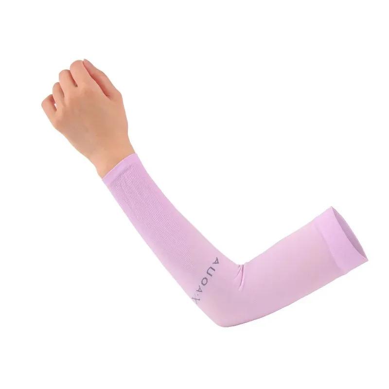 1/2pcs Summer Ice Silk Long Sleeves Anti-Sunburn Arm Cover Men Women Cuff New Cool Hand Sleeves Anti-UV Cycling Arm Sleeve