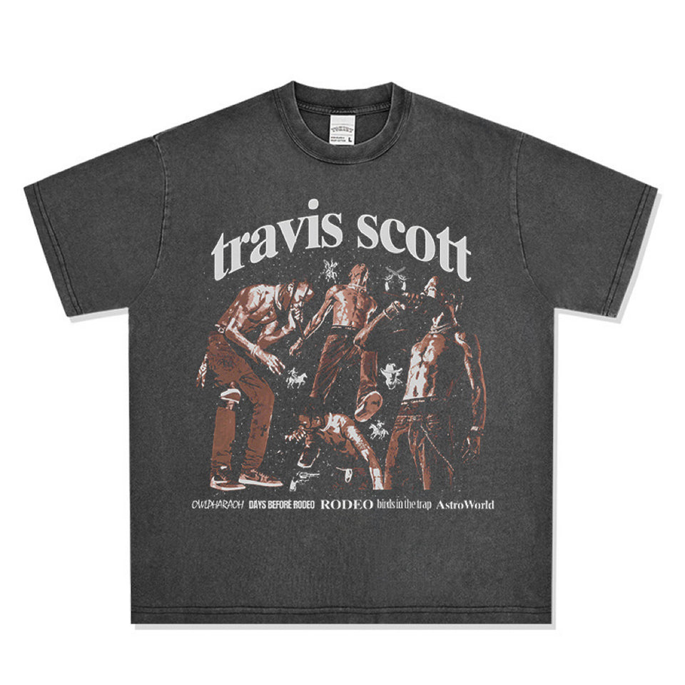 Travis Scott Heavy Graphic T-Shirt S разноцветный
