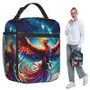 Colorful Majestic Phoenix Insulated Lunch Bag for Women Office Cooler Thermal Food Box Tote Leakproof Lunch Boxes Container