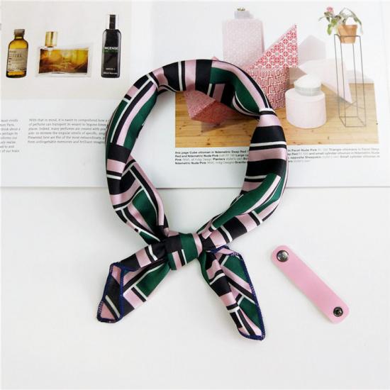 Cotton And Linen Small Square Scarf Silk Scarf Women'S Spring And Autumn New Style Artistic And Versatile Fashionable Temperament Headband Scarf
