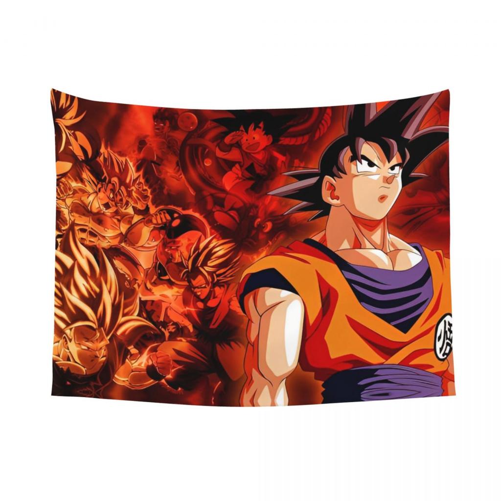 Dragon Ball Z Hippie Tapestry Wall Hanging Home Decor with Mandala Table Cover for Dorm Room Background Fabric Art