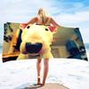 Bull Terrier Print Large Beach Towel for Bath Travel Outdoors Lightweight Soft Towels Super Absorbent Sandproof Quick Dry Towel