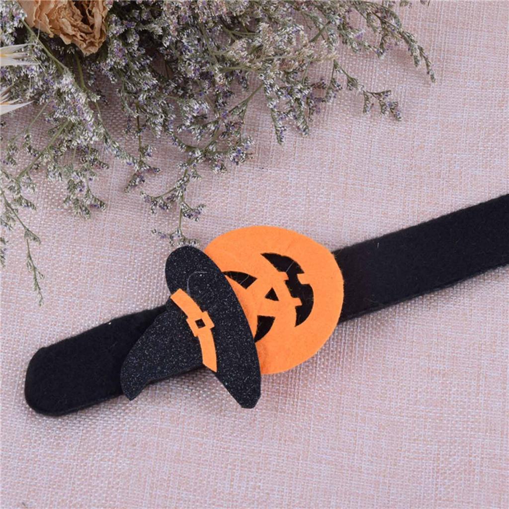 Pulseira Snap Slip de Halloween Pulseiras de Amizade Slap com Designs Variados de Halloween Decorações para Festa de Halloween Presente de Aniversário