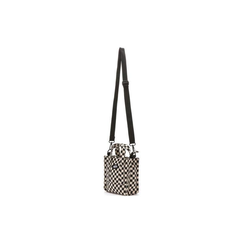 Vans Cotton Tote Bag, Shopping Bag, Handbag, Shoulder Bag, Crossbody Bag Regular Women's Black White Checkerboard Vans VN00033J56M