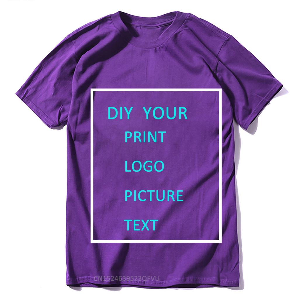 DIY CUSTOM YOUR PRINT LOGO PICTURE TEXT TSHIRTS WOMEN MEN UNISXE TSHIRT 100 COTTON OWN DESIGNS TOPS TSHIRT Gift