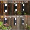 2pcs Solar Wall Lamp Ip65 Waterproof Up Down Garden Lights Outdoor Sunlight Lamp Decoration Light