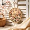 Handmade Wall Decor DIY Pearl Painting Kit for Adults Beginners, 3D Wreath Art Craft Set with Three Dimensional Frame, Decorative Seasonal Hanging