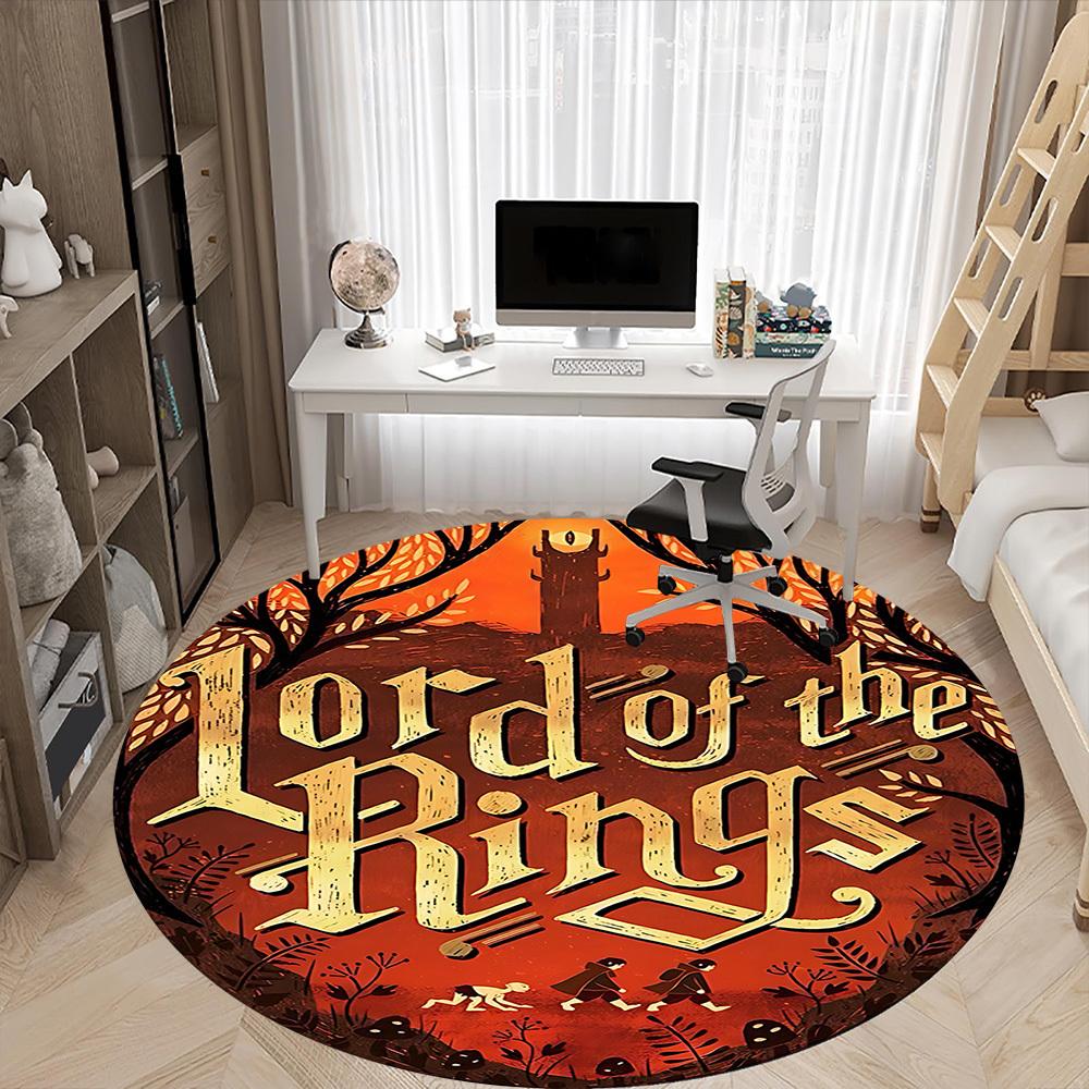 1pc The Lord of the Rings Office Round Area Rug, Under Office Chairs Bedroom Living Room Home Decor  a1022167