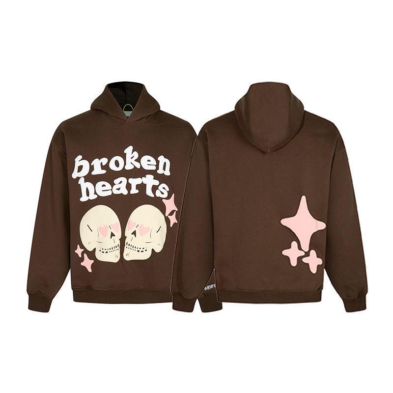 Unisex Broken Planet Print Velvet Hoodie - Trendy & Casual