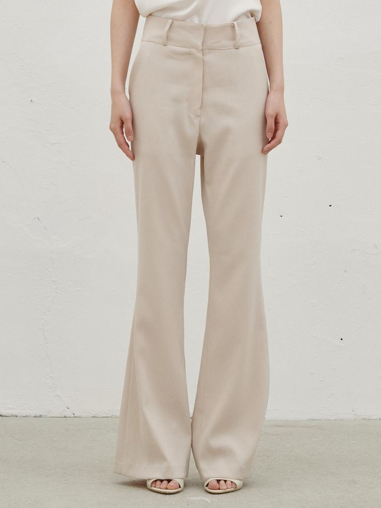 NOUVE Tailored Bootcut Slacks - Beige