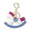 Innocent & Cute Rocking Horse Keychain: Creative Couple's Cartoon Cotton-Filled Decoration for Bags