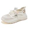 New Breathable Perforated Versatile Thick-soled Sports Shoes for Women and Casual Running Dad Shoes