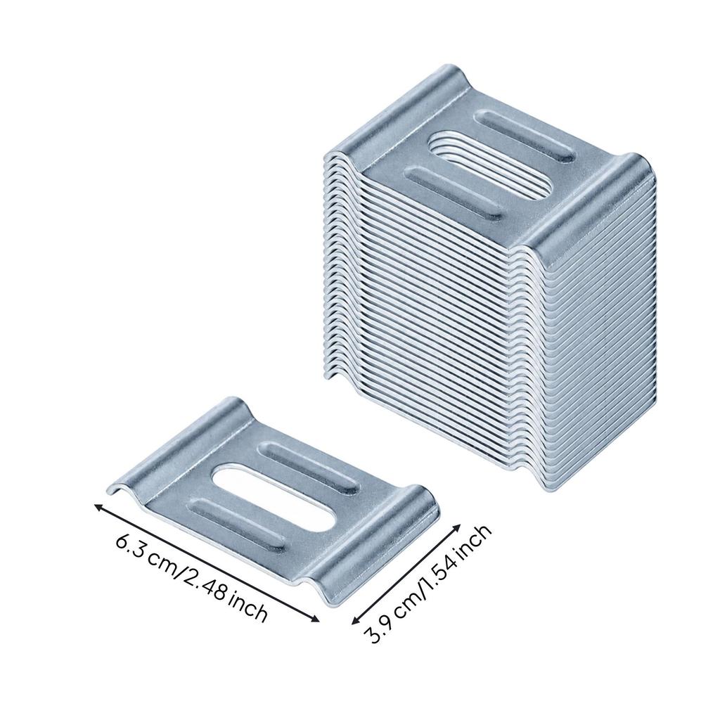 30 Pieces Wire Mesh Cable Tray Fastening Clamp Long-Lasting Hardware Practical