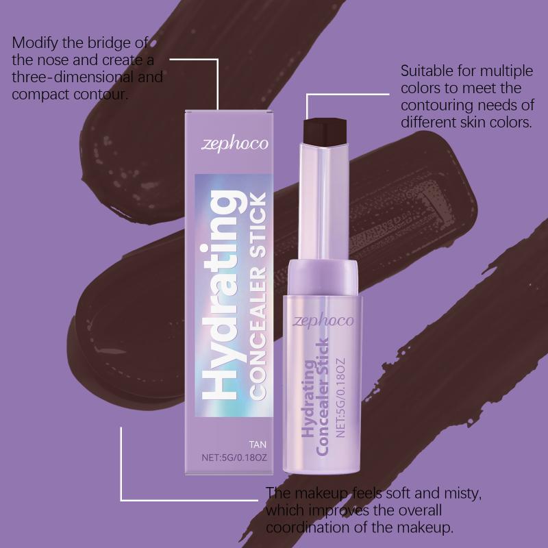 Korektor do makijażu Contour Stick Nawilżający Długotrwały Wodoodporny Odporny na pot Lekki Codzienny Gładki Makijaż Korektor Naklejka