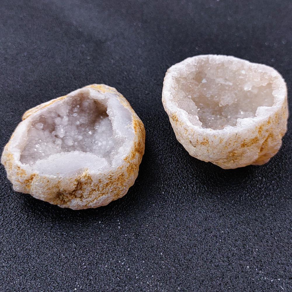 Natural Agate Coasters Set Healing Crystal Druzy Rock Geode Slice Drinkware Crafts Ornaments