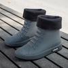 Rain Boots For Men Women Summer Casual Mid-calf Waterproof Shoes Winter Lining With Fleece Warm Anti-slip Wear-resistant Outdoor