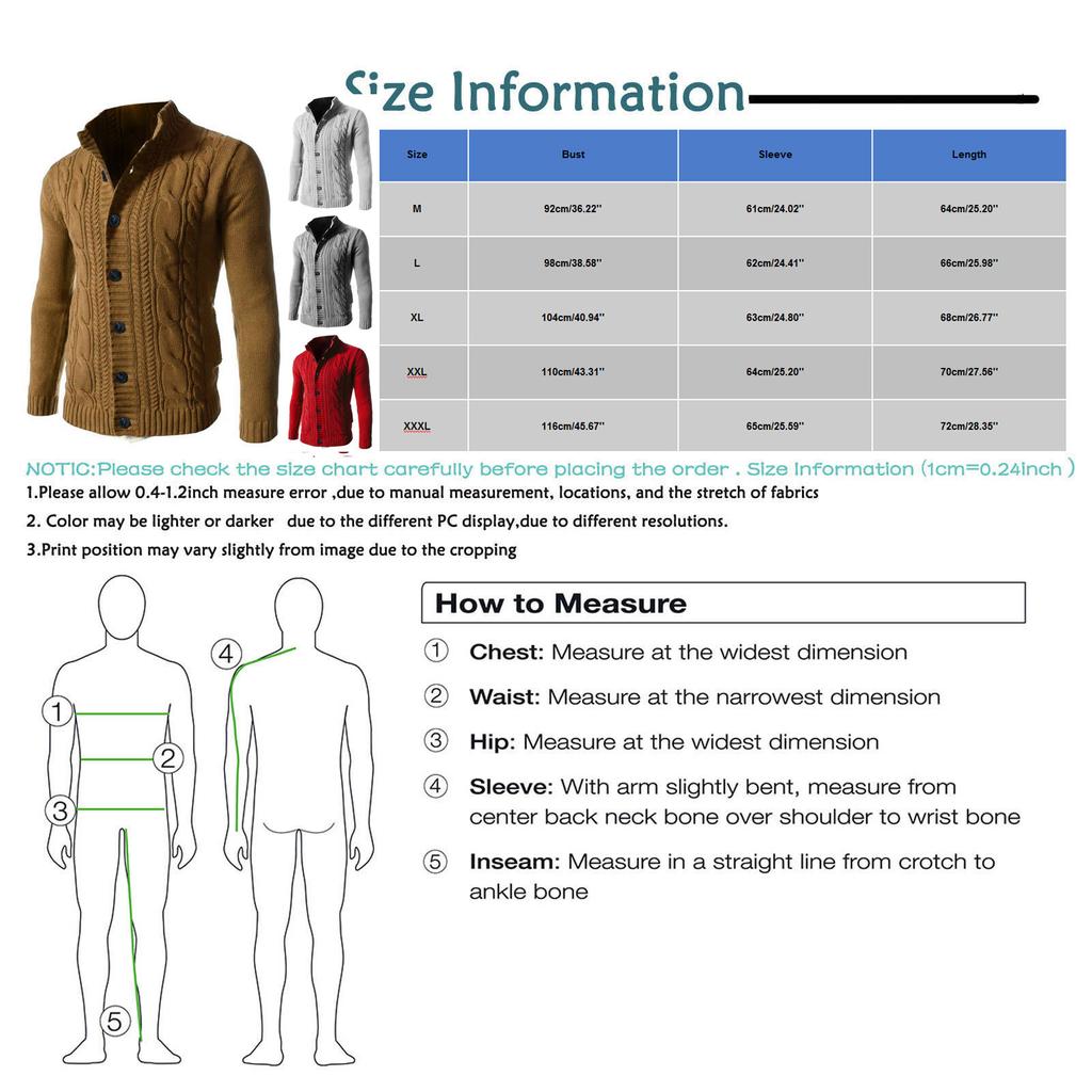 And Winter Men's Fashion Loose Cardigan Warm Lapel Hooded Jacket Sweater Knitted Coat