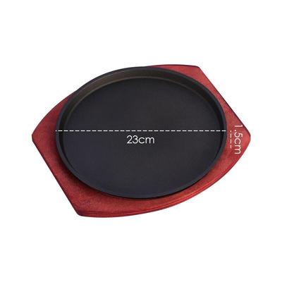 ZISIZ Cast Iron Teppanyaki Grill Plate