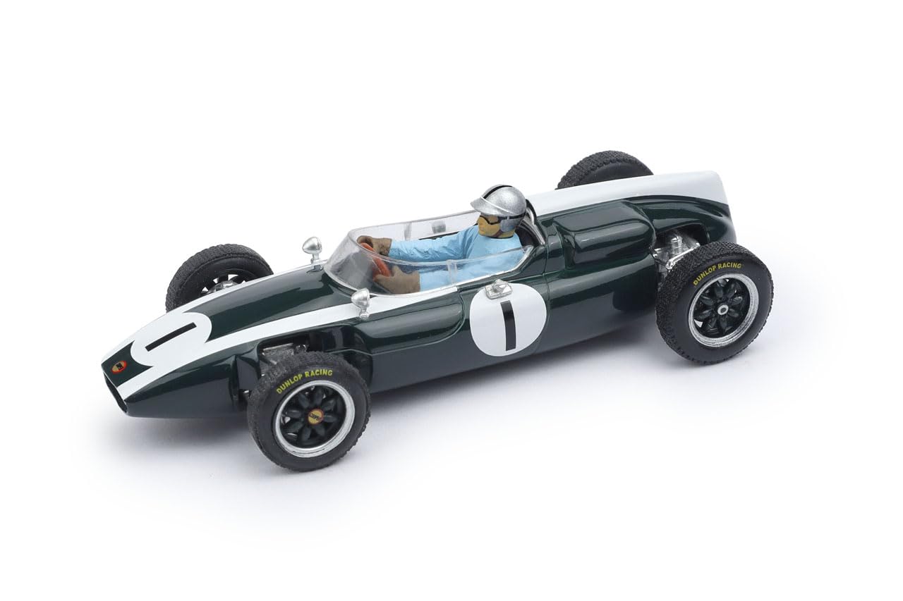 Brumm 1/43 Cooper F1 T53 1960 #1 Джек Брэбхем Чемпион мира BRUMM COOPER J.BRABHAM Литая модель зелёный