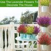 Simulation Of Horsetail Lavender Bouquet Wedding Flower Simulation Grass Living Room Home Office Desktop Flower Arrangement