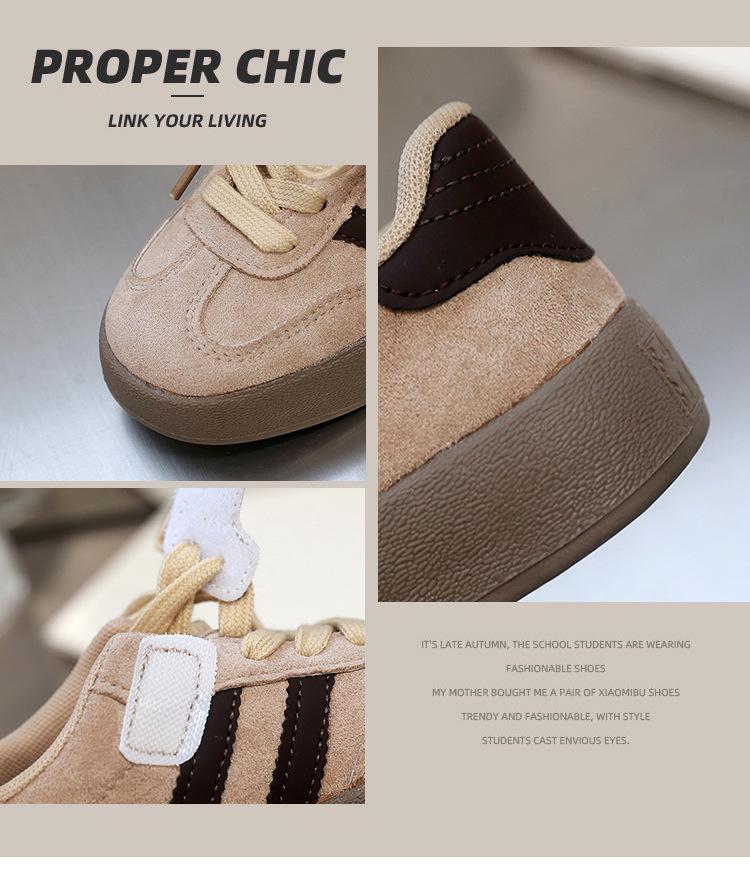 Children's Retro Fashion Sneakers - Thick-Soled Casual Trainers for Boys and Girls