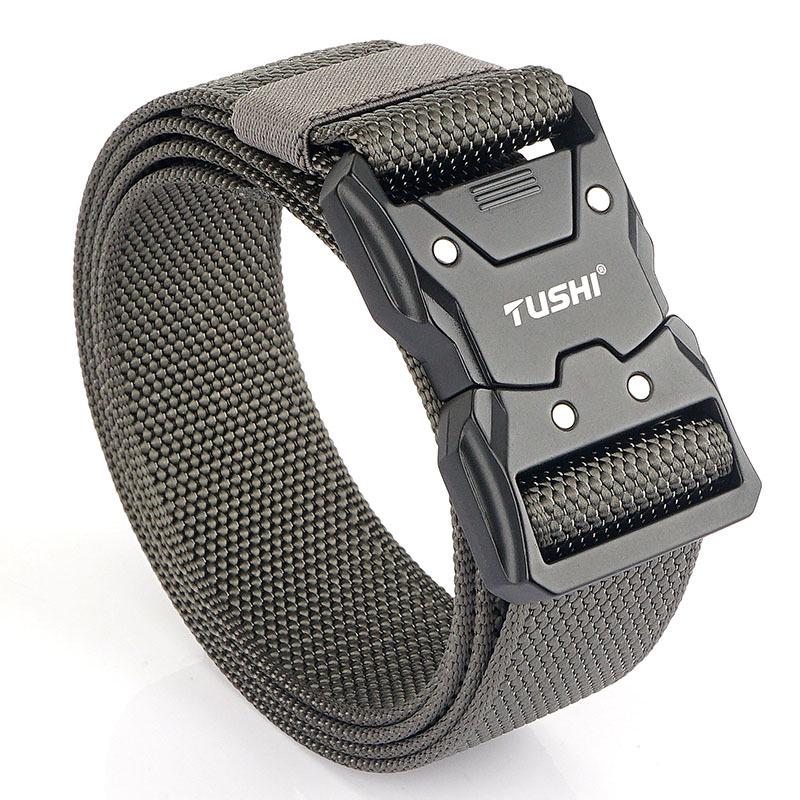 Men's Nylon Tactical Quick Release Belt - Casual & Outdoor Leather Workwear