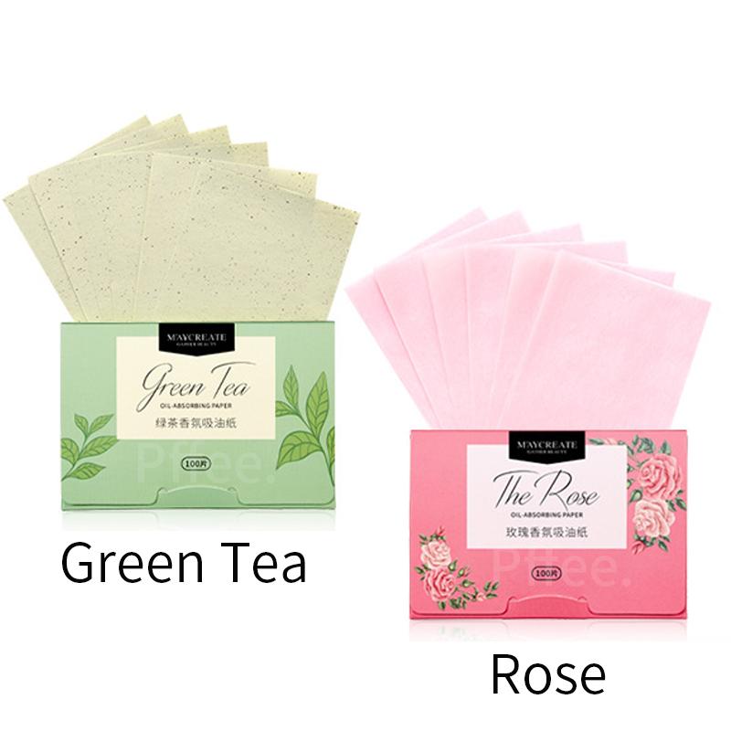 100 buc Hârtie de control al uleiului Accesorii pentru machiaj Instrument șervețele faciale