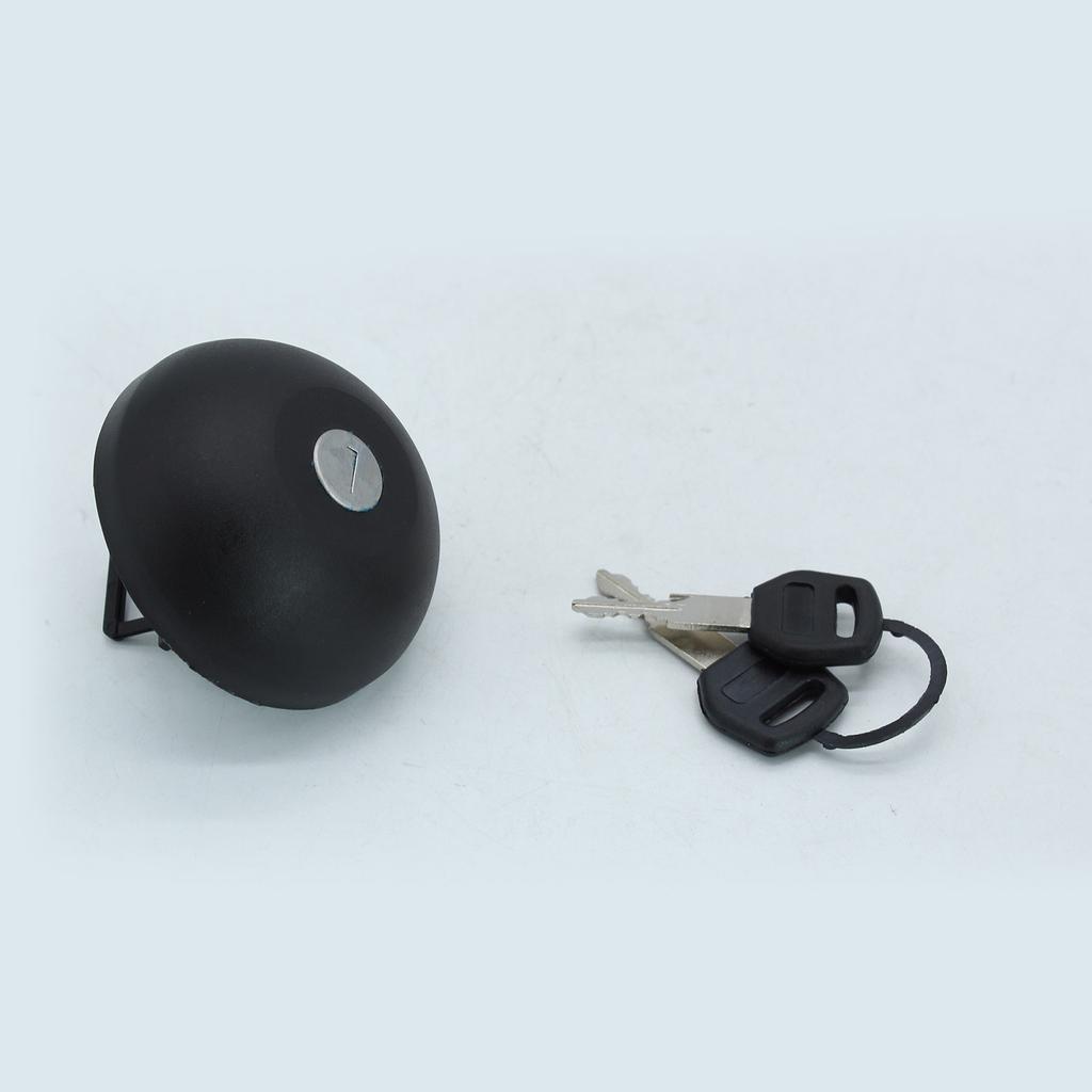 Mattschwarzer ABS-Tankdeckel, Tankdeckel mit 2 Schlüsseln, passend für Renault Master II 7701471585