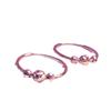 Purple Gold Color Gold Fashion Trend Exquisite Foreign Classic Rose Gold Bead Earrings Women