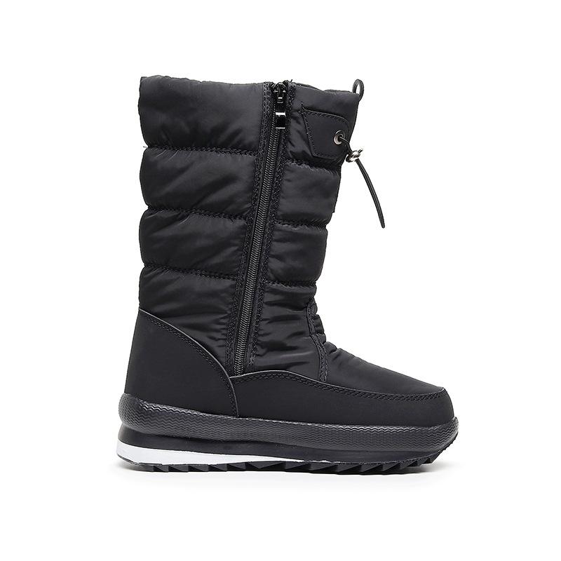 Winter thickened women's warm mid-tube cotton boots snow boots non-slip large cotton shoes snow boots