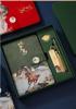 Chinese Red Cultural Laptop Gift Set: Year of the Horse Notebook & High Appearance Business Accessories
