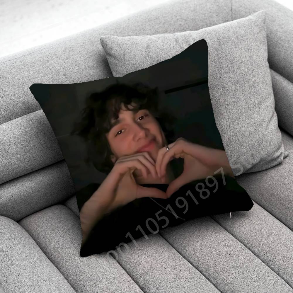 S-Sombr Back to Friends I Barely Know Her Throw Pillow Case For 30cm 40cm 45cm 50cm 55cm Square Sofa Pillowcase Shell