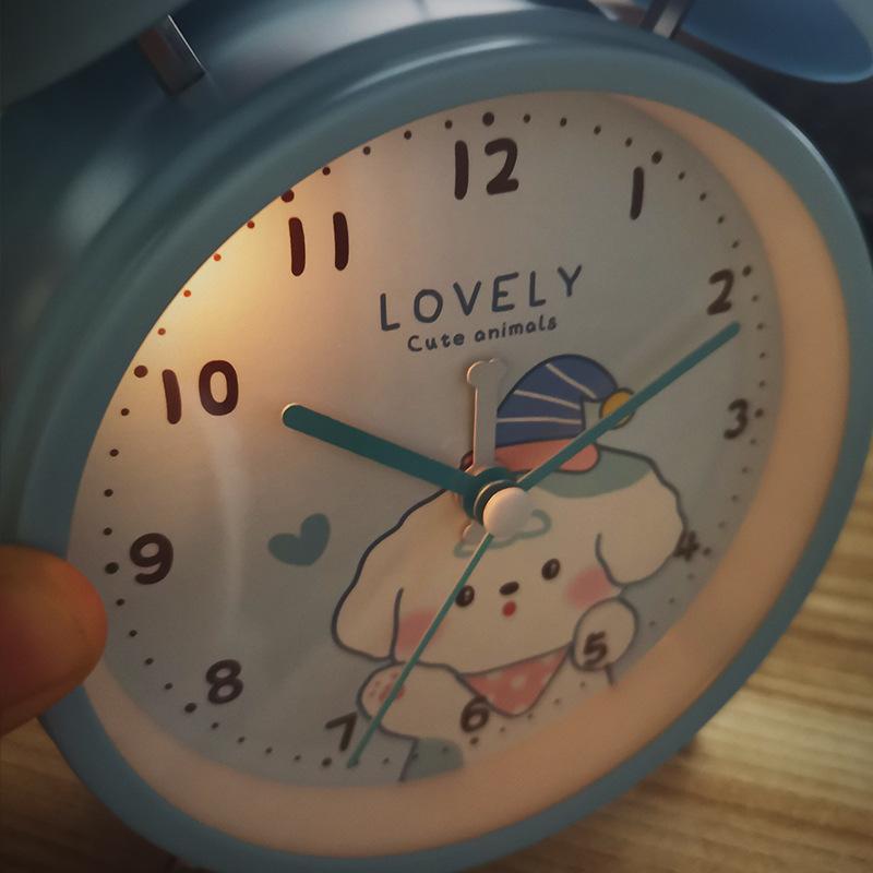 New Cartoon Ringing Small Alarm Clock for Students To Study, Special for Children, Boys and Girls To Get Up and Wake Up Powerfully
