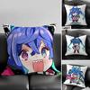 1pc Anime TWIN TURBO Kawaii Pillow Case Fashion Square Pillowcase Bedroom Sofa Room Ins Decoration Leisure