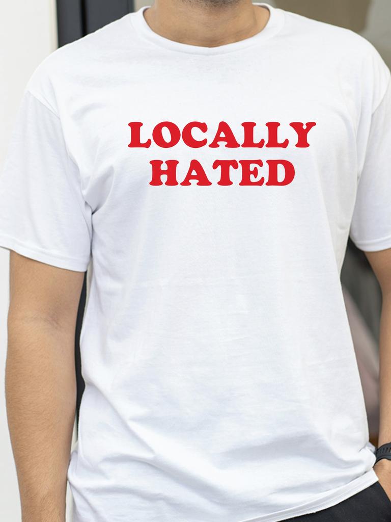 Lokal gehasste bedruckte Grafik-T-Shirts Sommer Herren Damen Kurzarm-T-Shirts lässig Sportbekleidung