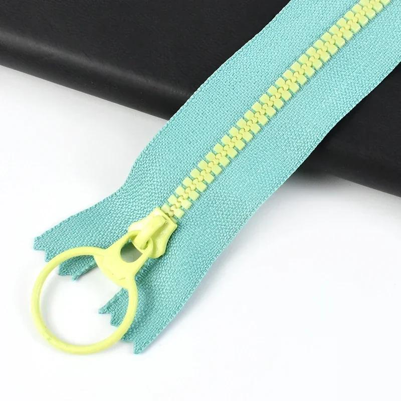 5/10Pcs Meetee 15-40cm 3# Close-end Resin Zippers Decorative Zips for Bag Pocket Zip Repair Kit DIY Garment Sewing Accessories