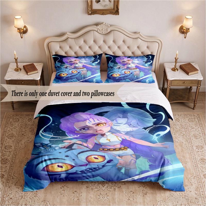 rujinu (28) Bedding Set 3 Pieces Includes 1 Duvet Cover And 2 Pillowcases Soft Bed Decor Gift