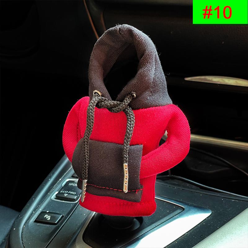 High quality car shift knob hooded sweatshirt decoration shift lever handle kit cover car interior accessories car stick hoodie