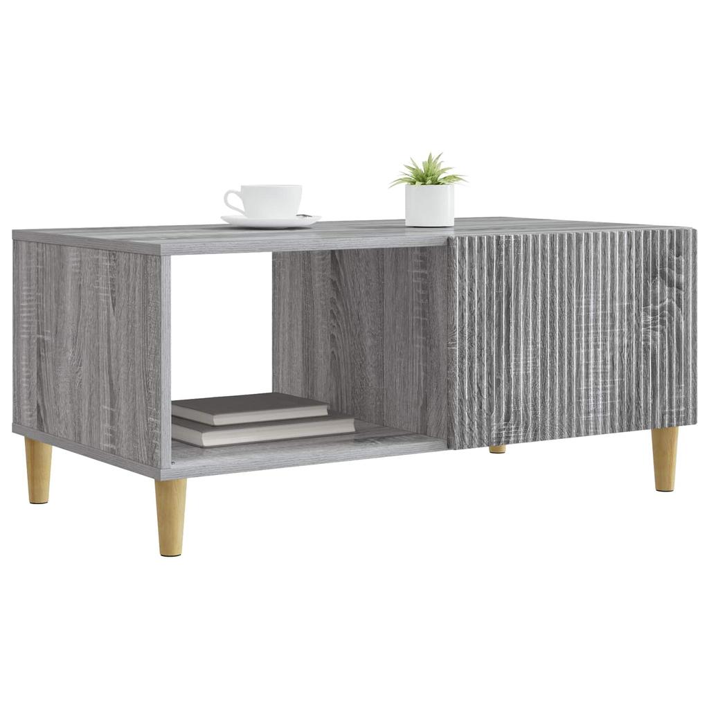Coffee Table Grey Sonoma 90 x 50 x 40 cm Engineered Wood